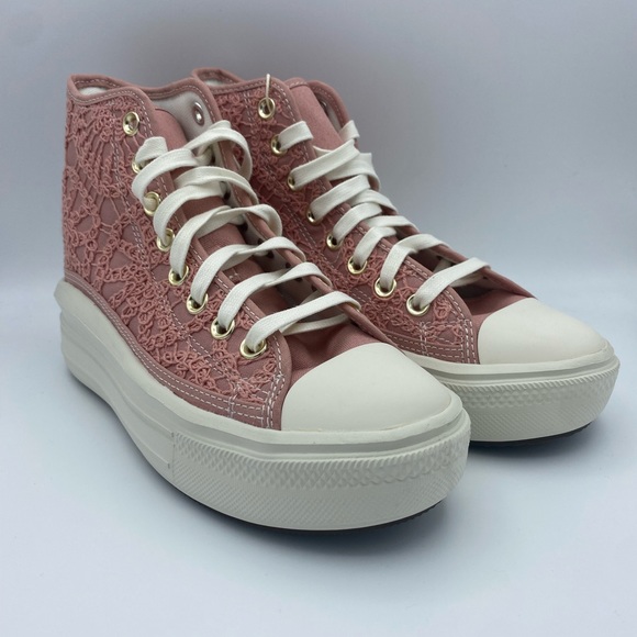 Converse Chuck Taylor All Star Move Platform High 'Daisy Cord' Sneakers - Picture 2 of 10